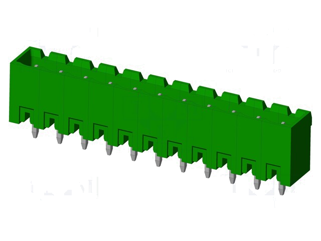 Connector: ontkoppelbare terminal strip; contact; mannelijk Connector: ontkoppelbare terminal strip; contact; mannelijk